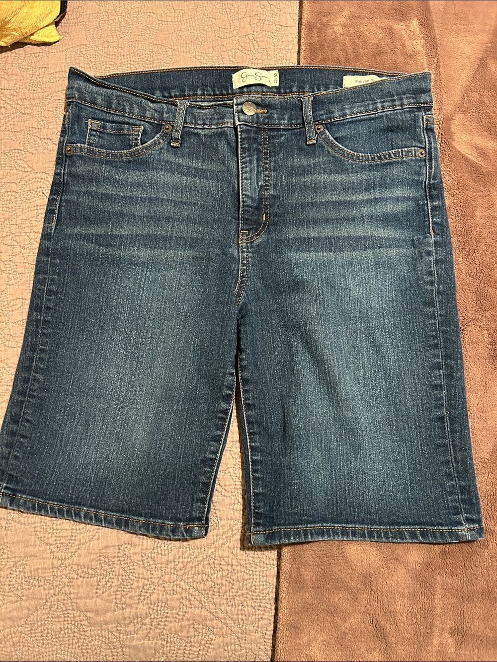 Jessica Simpson high rise flare shorts 10/30